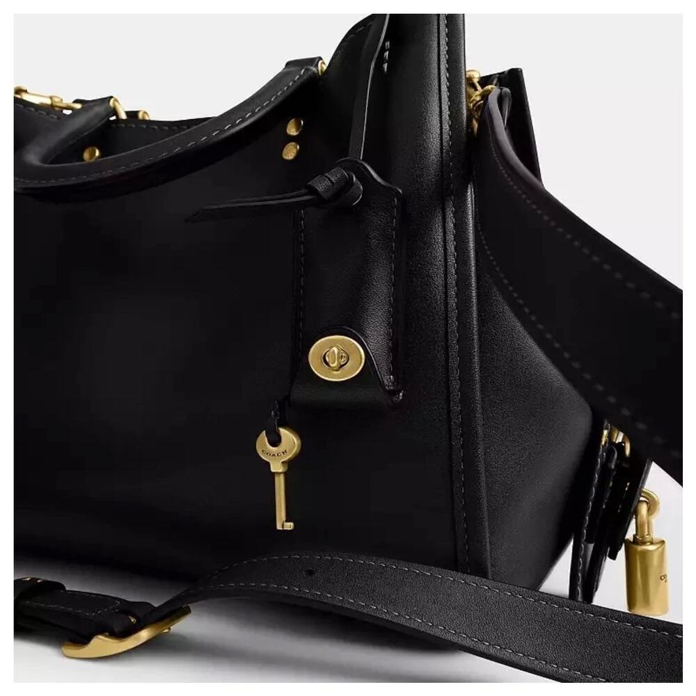 Coach Rogue Bag 31 Shoulder/Crossbody In Leather/Brass/Black CCX23 NWT - Picture 5 of 9